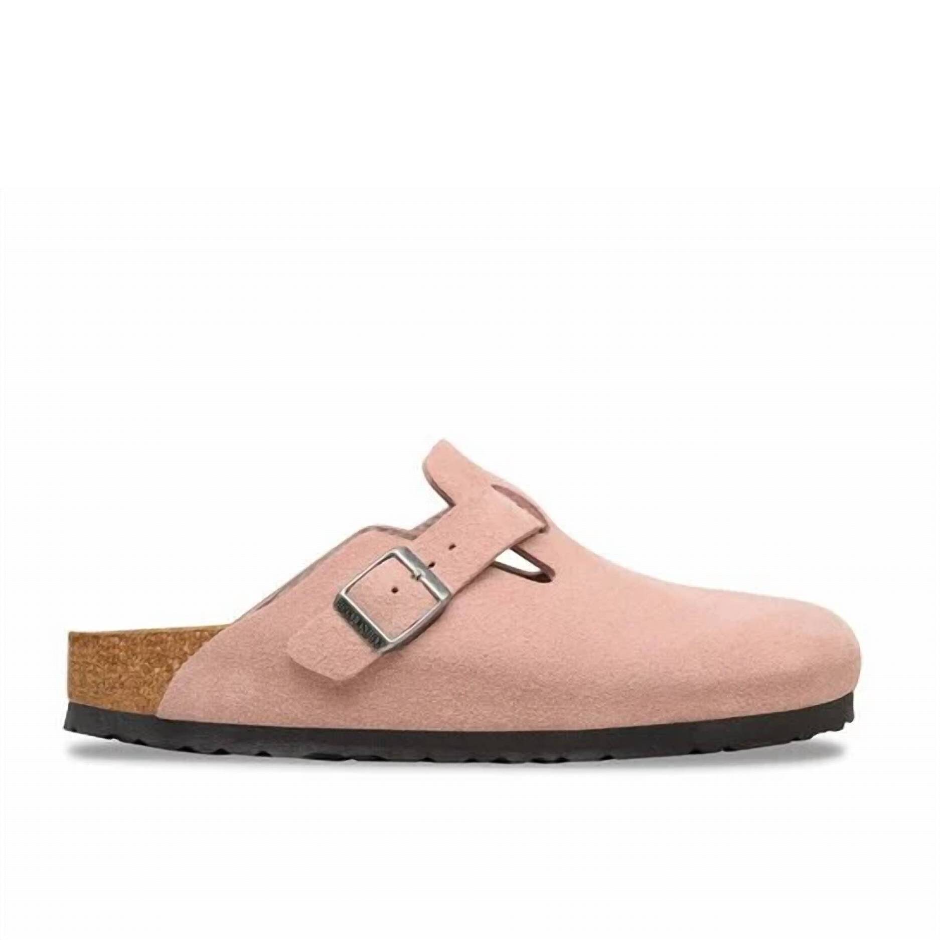 New Birkenstock Women's Boston Clog In Pink Clay